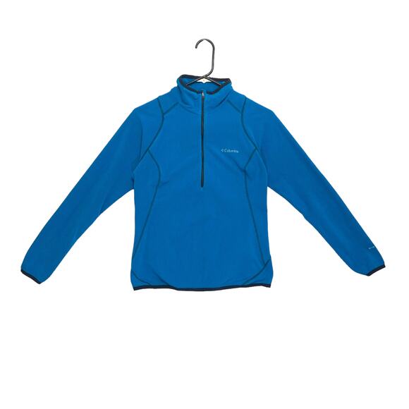 Columbia Omni-Wick 1/4 Zip Lightweight Fleece Pullover Women's Sz S Blue - Picture 1 of 6